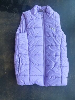 Puma Lavender Sleeveless Quilted Vest